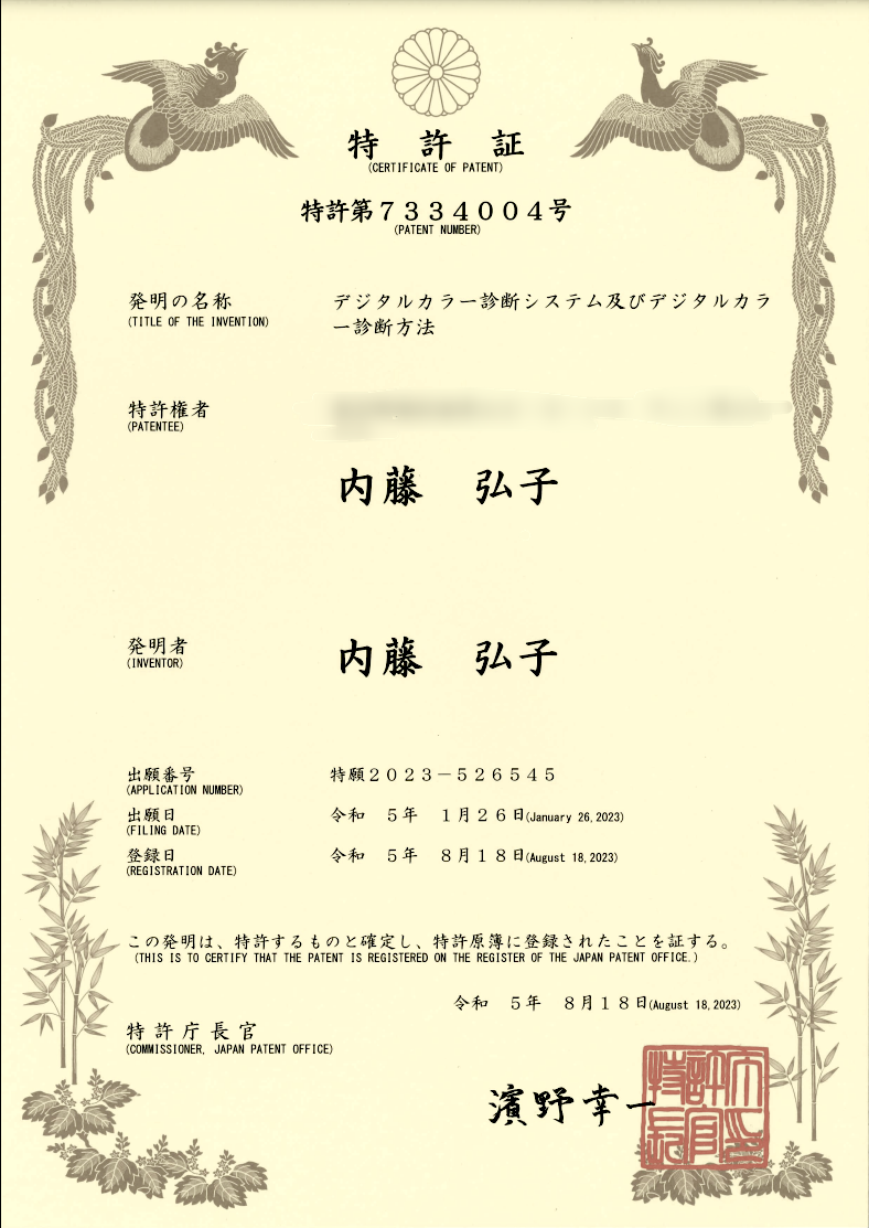 取得した特許
