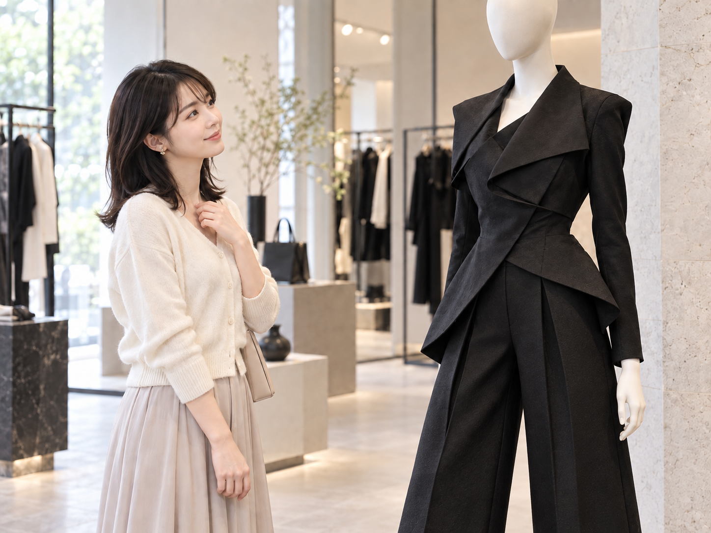 黒いモード服に憧れる